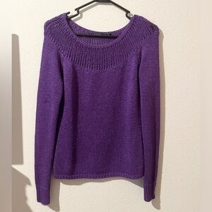 Lauren Ralph Lauren Women’s Purple Knit Sweater
